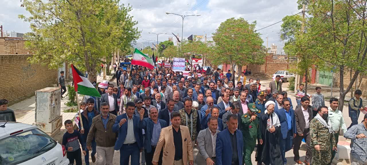 راهپیمایی روز جهانی قدس در شهر کوهنانی/عکس