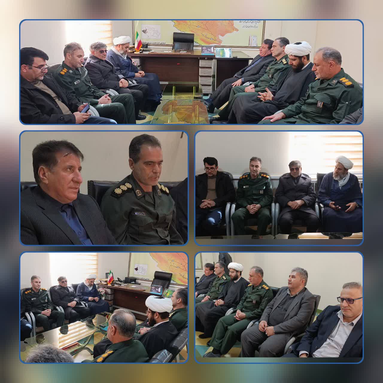 دیدار نماینده مردم در مجلس، امام جمعه، فرماندار شهرستان با فرماندهی و پرسنل سپاه کوهدشت