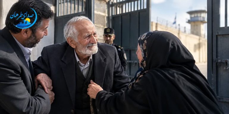 آزادی پیرترین زندانی لرستان با کمک ستاد دیه